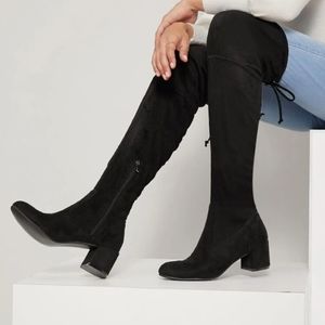 SHEIN - Chunky Heel Over the Knee Boots
